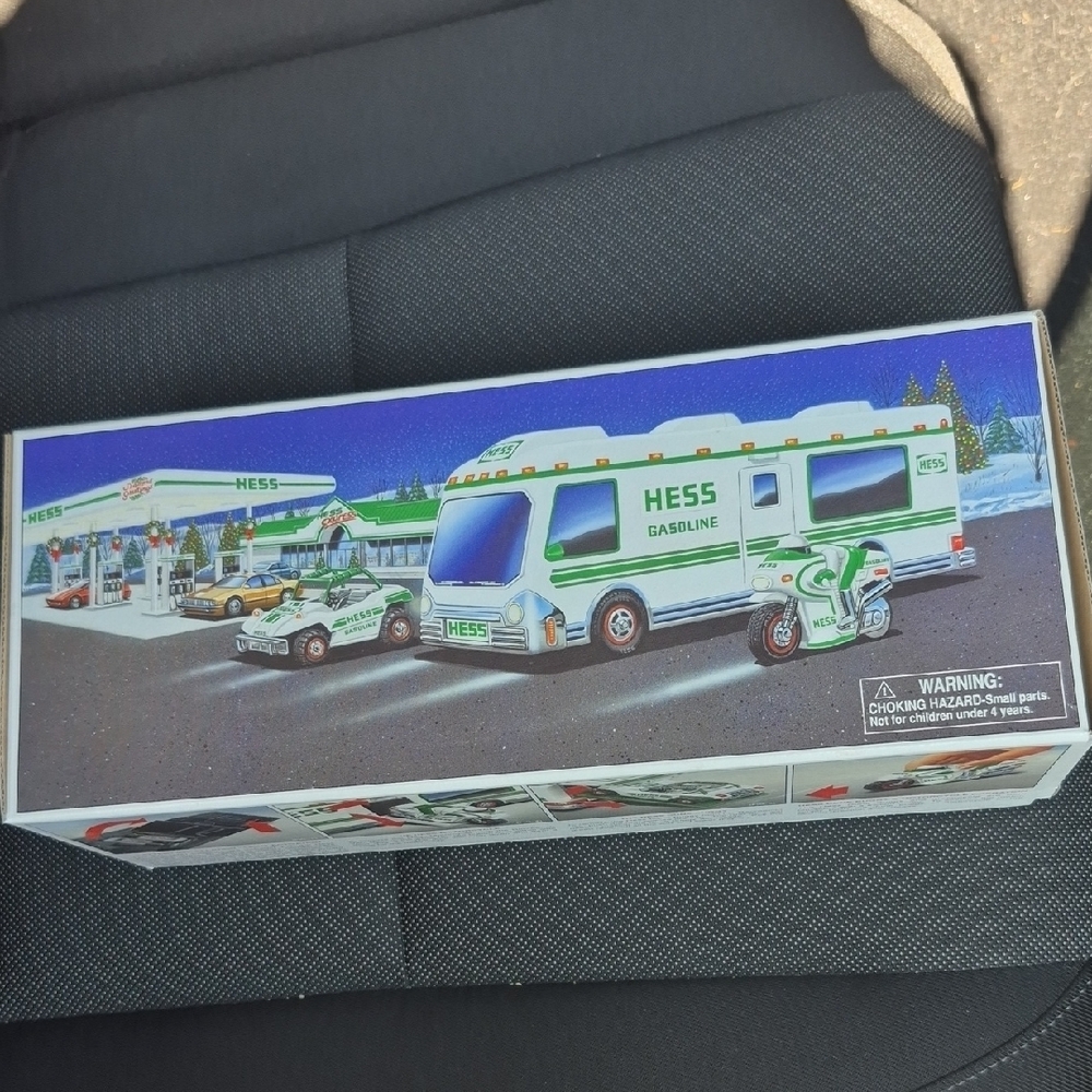 Hess  Toy Recreation Van And Dune Buggy And Motorcycle 1998 New In Box
